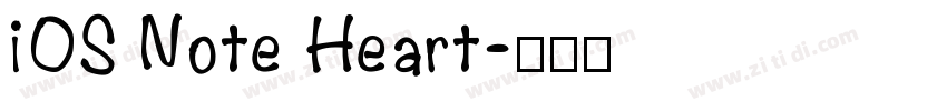 iOS Note Heart字体转换